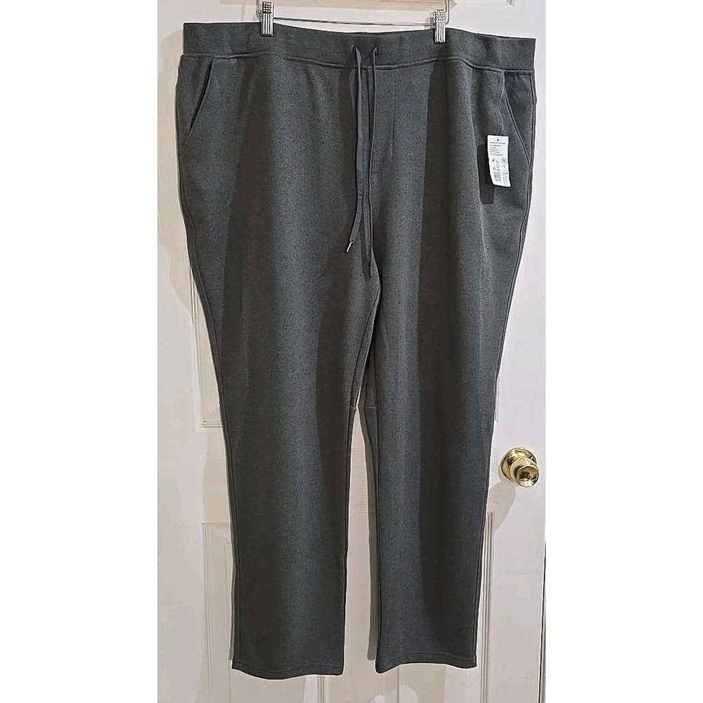 Jockey Active Knit Pants 3XL Mens Gray 4-Way Stretch Moisture Wicking NEW